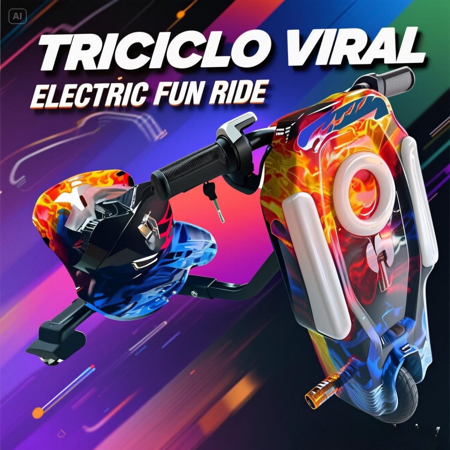 🔥Drift Trike Fuego y Hielo🧊